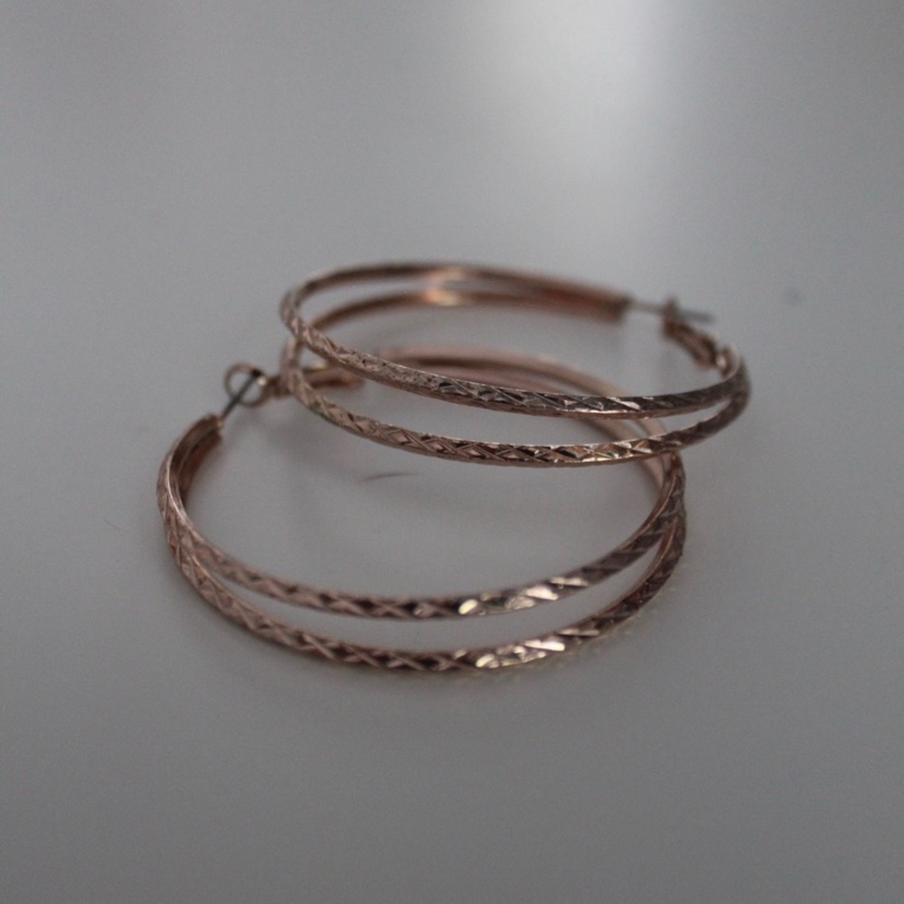 Rose Gold Hoop Earrings